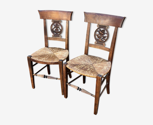 Paire de chaise début XIXe époque restauration