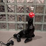 Vintage sea lion ceramic lamp