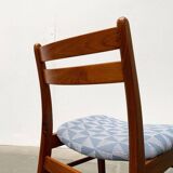 Set of chairs with a minimalist pattern, 1960s