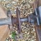 Old wooden desk chair