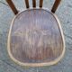 Paire de chaises bistrot Baumann 1955 assise bois