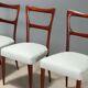 Chaises en bois d’acajou années 1950