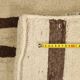 Handmade Asian wool rug with large knots 108 x 100 in
