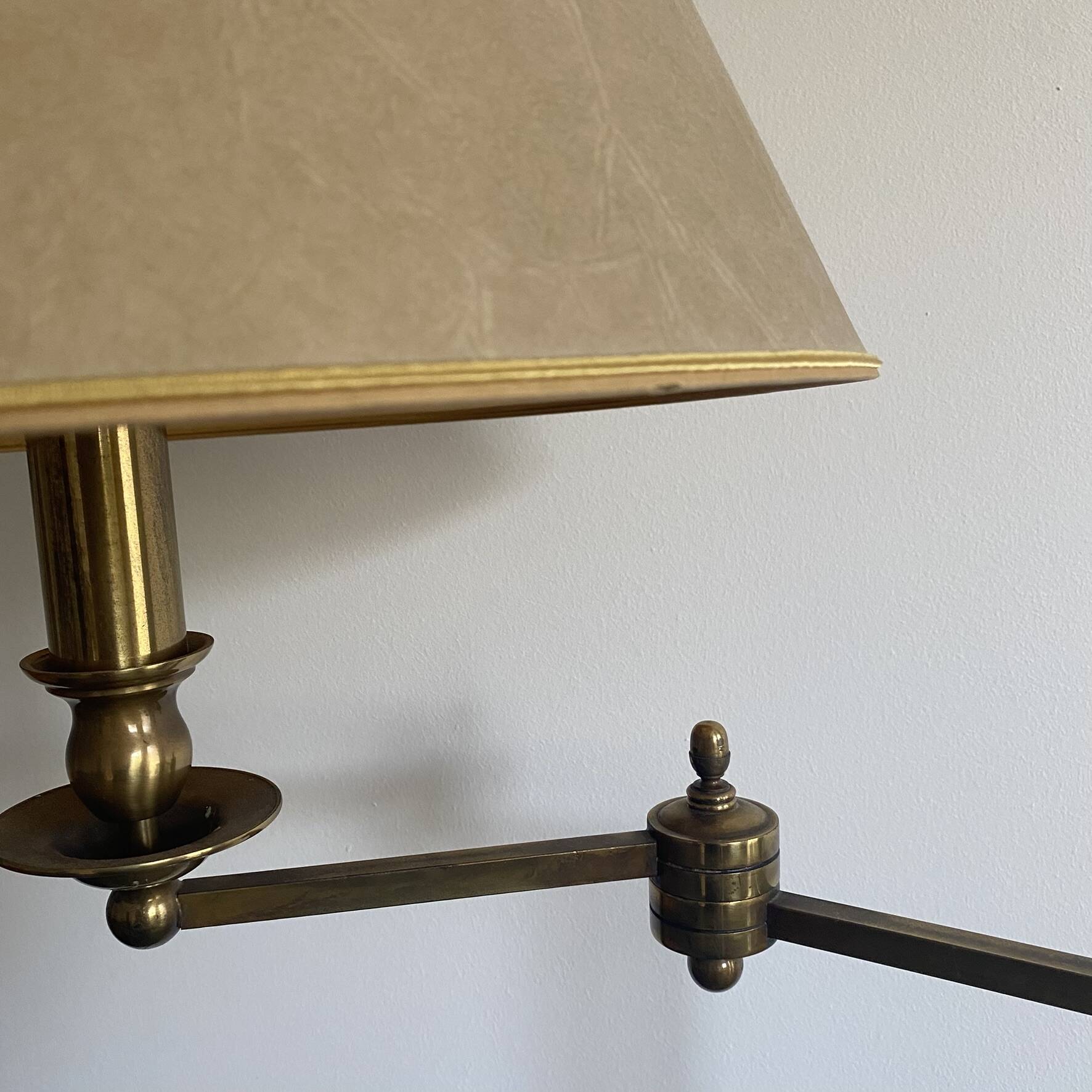 Reading lamp, floor lamp, adjustable arm lamp.