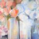 Impressionist still life with flowers, oil on canvas signed and framed
