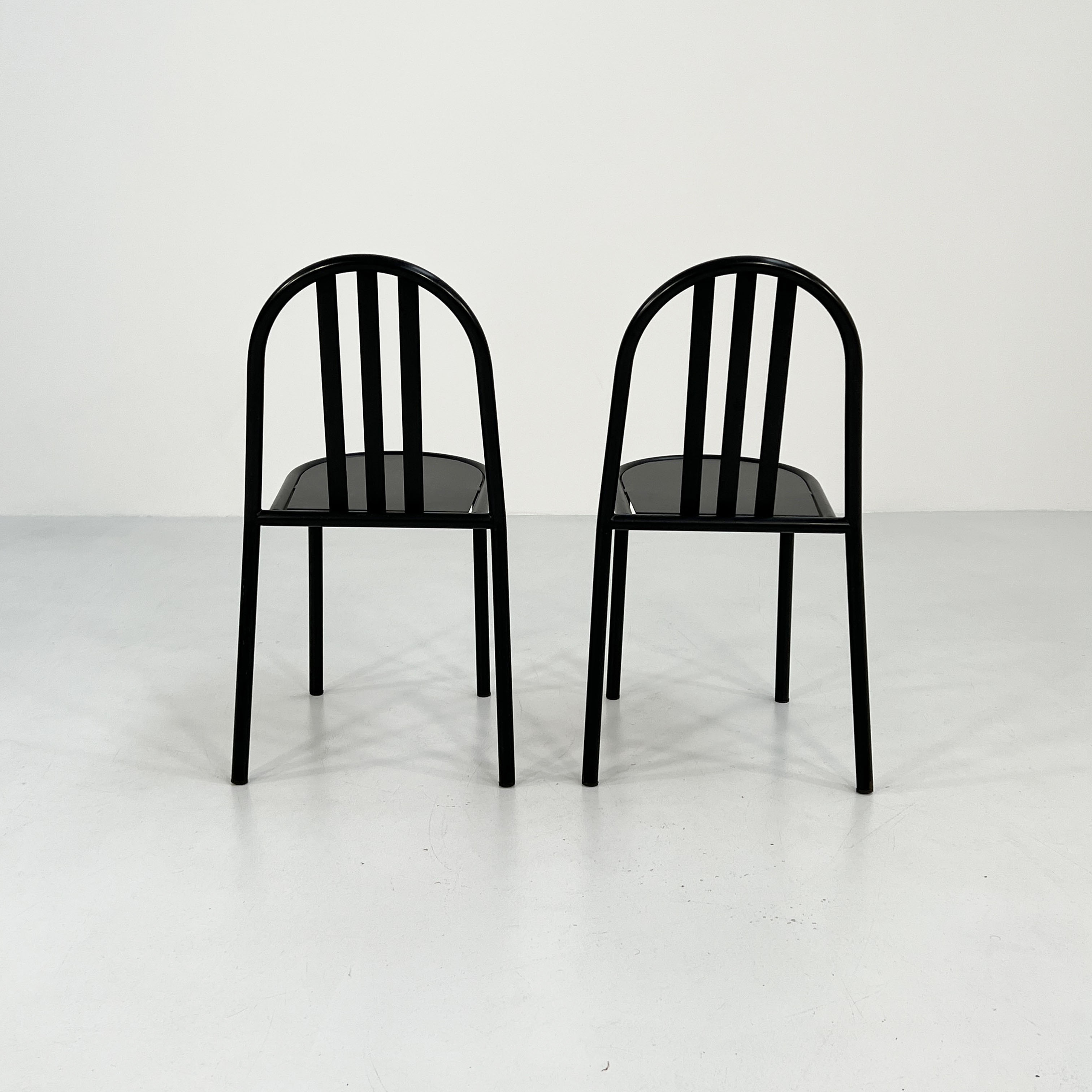Set of 4 chairs Nr 222 by Robert Mallet Stevens for Pallucco Italia, 1980