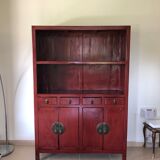 Chinese type lacquered wooden library