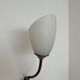 Pair of Brass and Opaline Glass Mid-Century Swedish Wall Lights