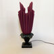 Lampe modele feuilles d'or par Georgia Jacob des années 70