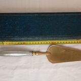Brass and silver pie server