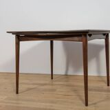 Table à manger extensible carrée en palissandre du milieu du siècle, Danemark, années 1960