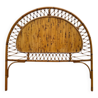 60's Rattan Headboard Italy