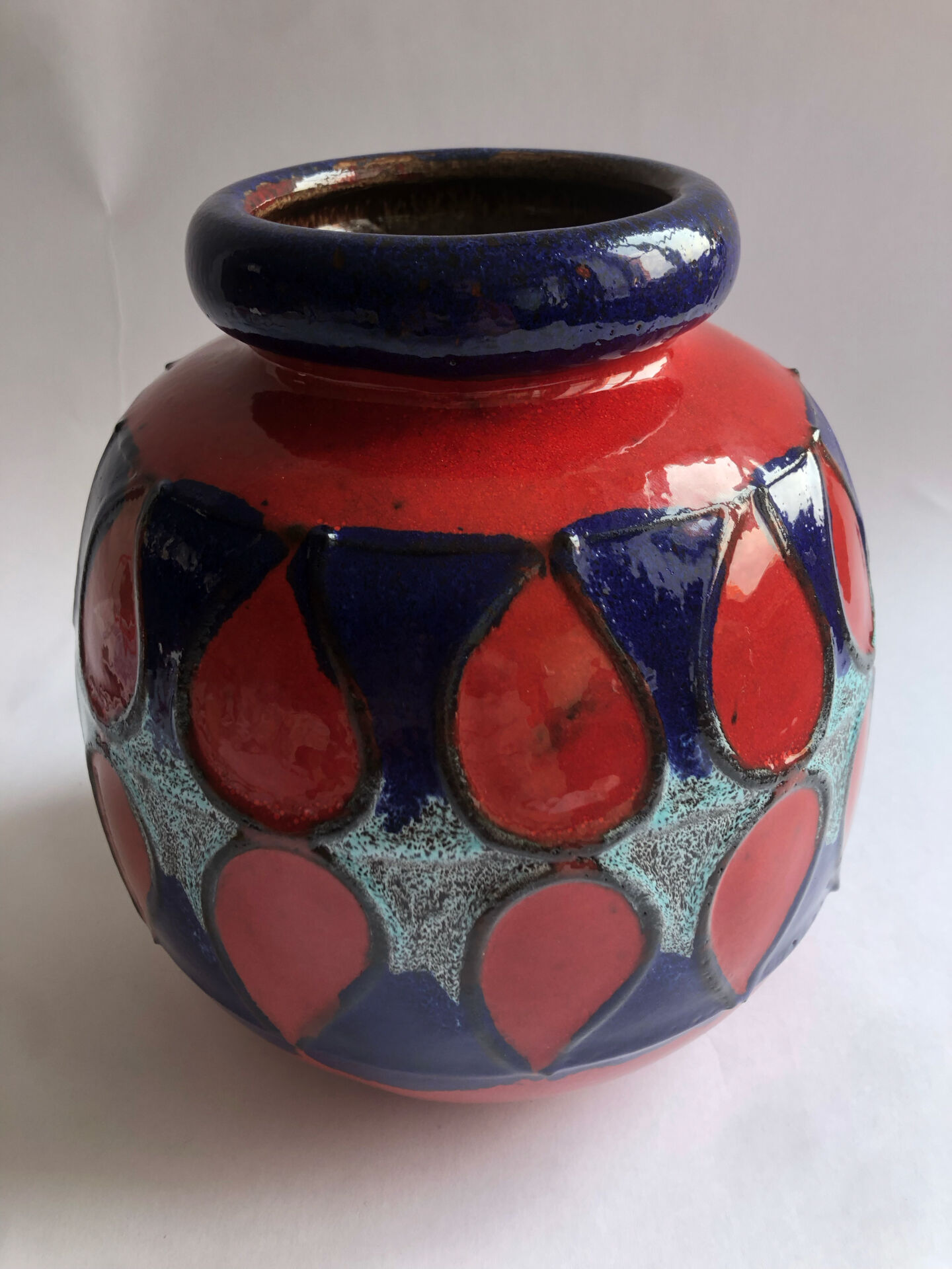 Vase en céramique allemand 1970