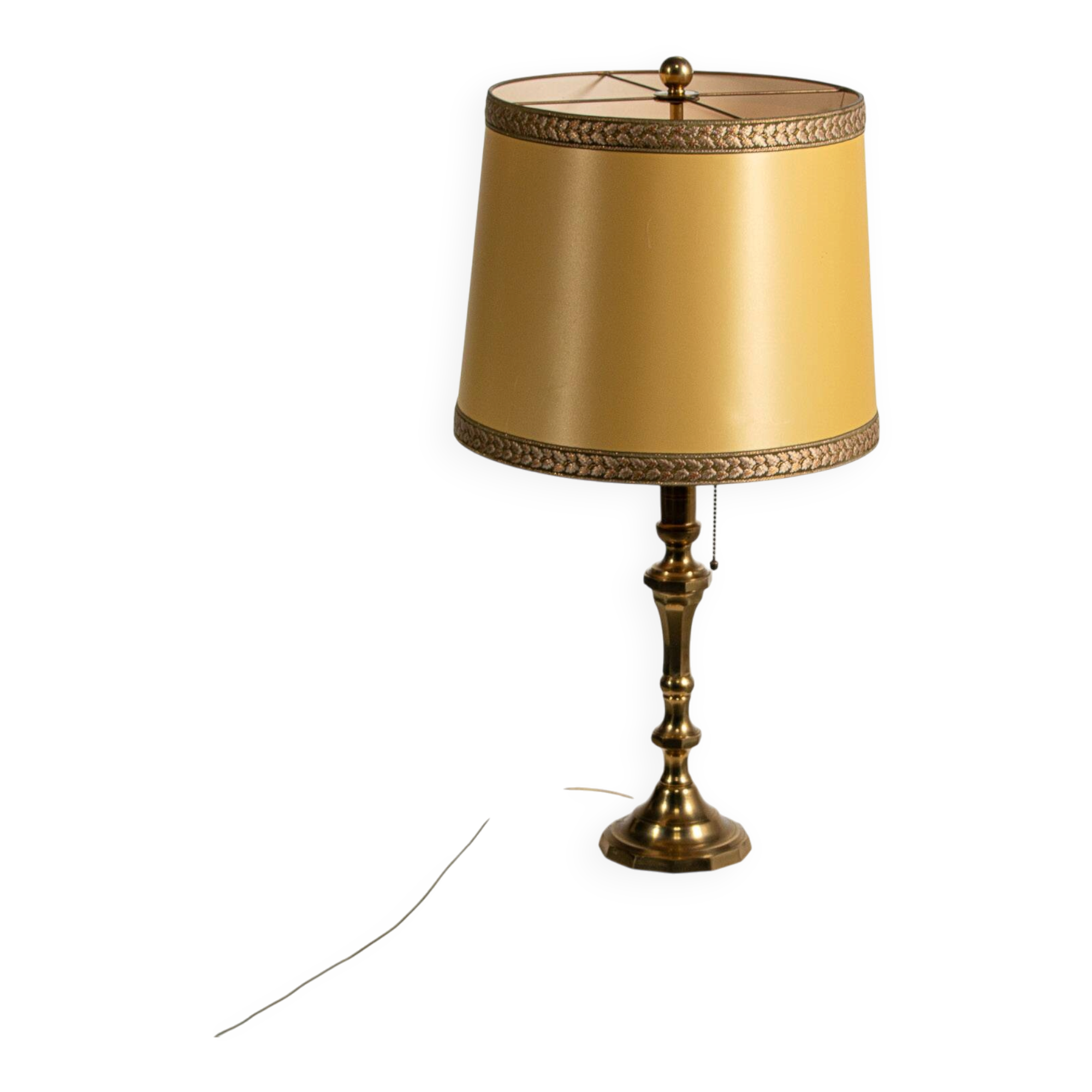 Mid century brass table lamp