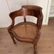 Fauteuil de bureau en bois canné 19e s