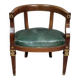 Fauteuil de bureau époque Empire en acajou et bronzes dorés vers 1820