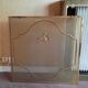 Marble and brass radiator cover