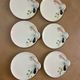 Service of 6 seafood plates Bassano Keramik – Velar – Italy