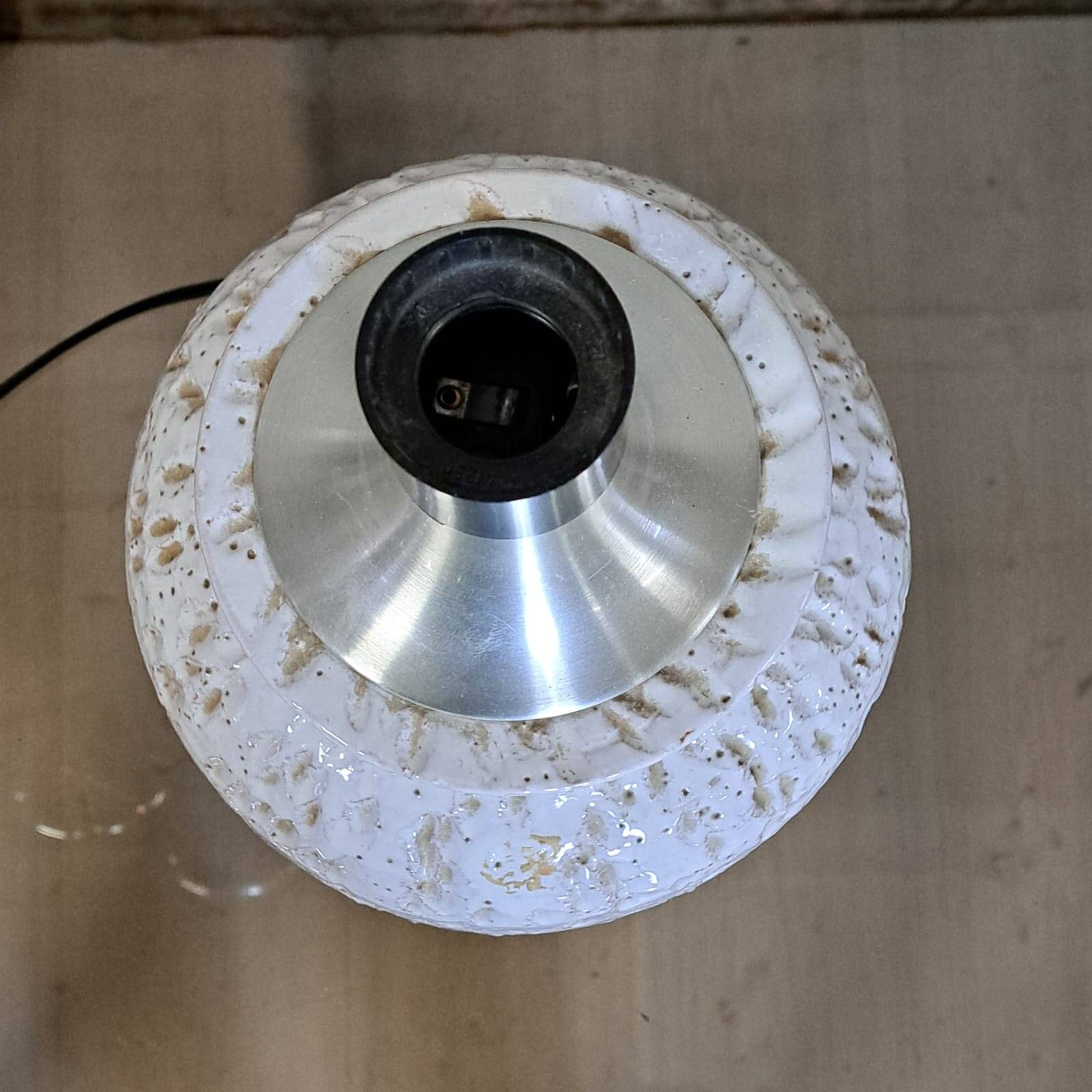 Pair of vintage ceramic lamps made in Italy