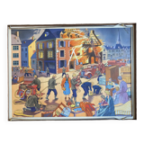 Old poster The toy store / The fire