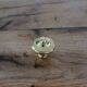 6 polished brass furniture knobs