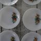 6 Dessert plates Arcopal model Fruits de France apple pear vintage grape