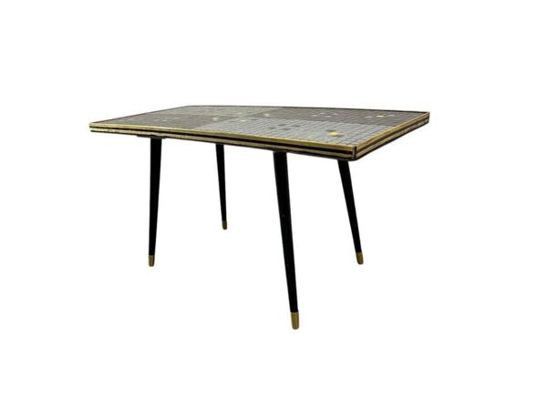 Table basse vintage mosaïque / table d'appoint / table à carreaux