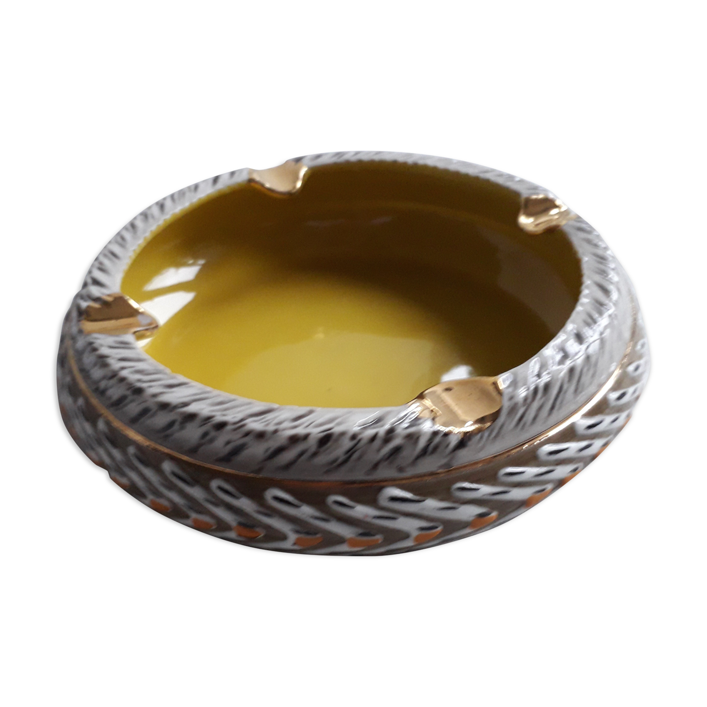 Vintage ashtray signed Jacques Breugnot