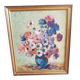 Oil on canvas vase of flowers
