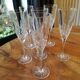 Crystal champagne flutes