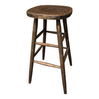 Old oak bar stool
