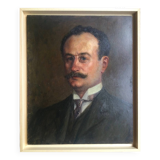 Portrait, 1908. Oil on panel by Fernand PINEAU CHAILLOU (1875-1950).