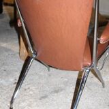 Brown folding chair