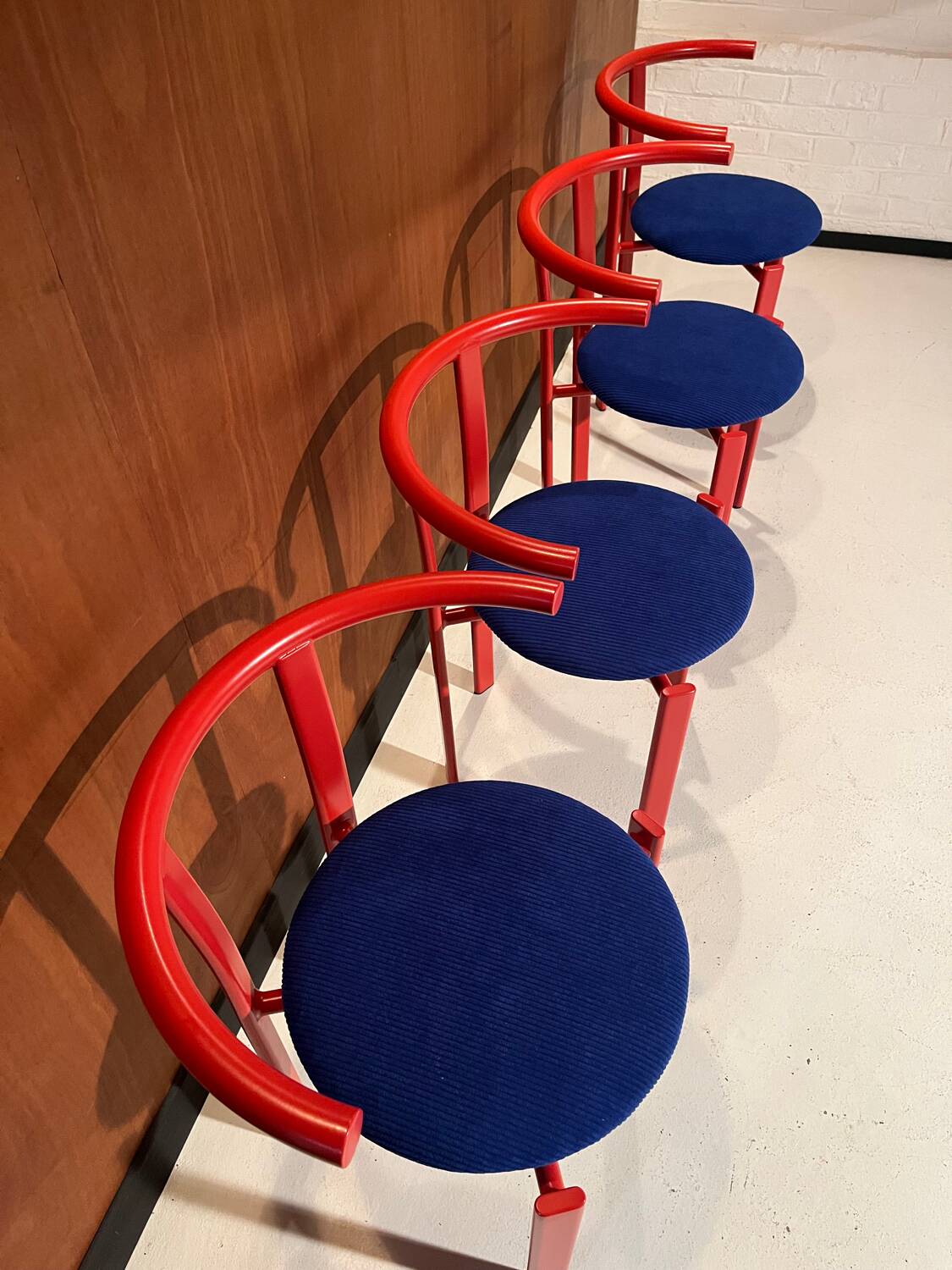 4 refurbished vintage chairs