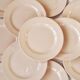 Lot de 12 assiettes à dessert Digoin rose