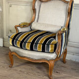 Pair of carved wooden armchairs, 20th century