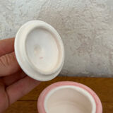 Empty pink and white pocket