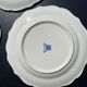 Lot - 3 assiettes en Gien bleu et blanche