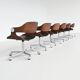 Eugen Schmidt set of six dining or conference chairs in teak Germany 1965