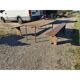 Industrial or communal table with benches