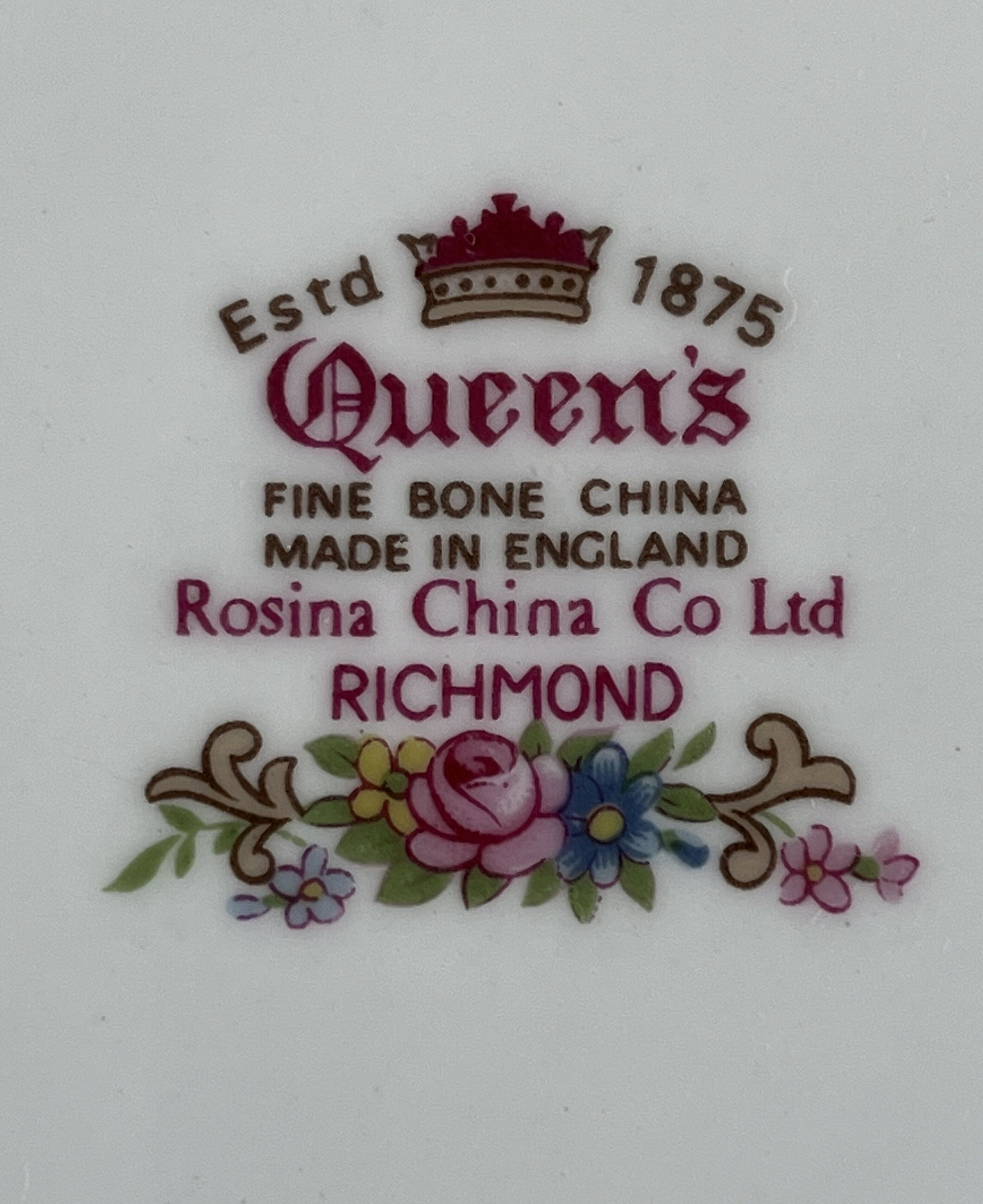 10 porcelain plates and a dish