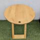 Folding table design "Suzy" Adrian Reed blonde wood vintage 80s