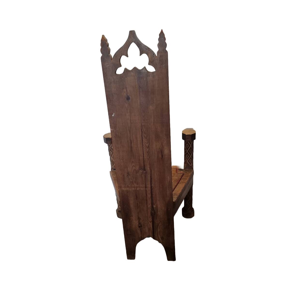 Spanish hand carved Gothic Style Chair, 1st half 1900s