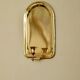 Single mid-century Swedish brass sconce