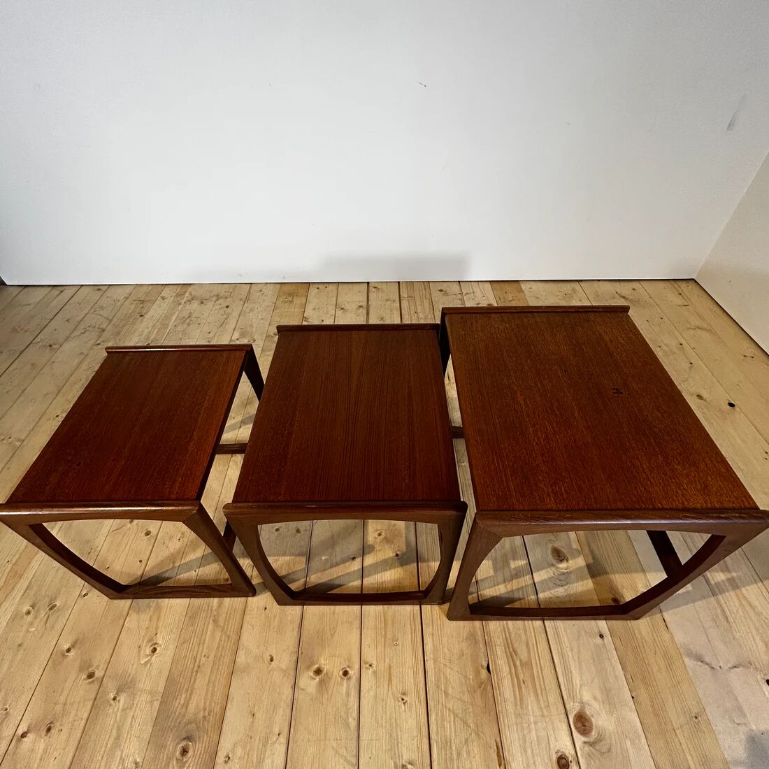 Nested tables Quadrille in teak G Plan, 1960s