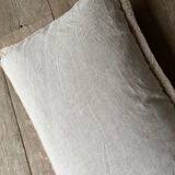Beige fur cushion