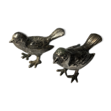 Lot of two metal birds