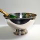 Large silver metal champagne basin