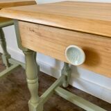 Pair of pine bedside tables
