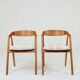 Office chair desk armchair oak wood safari beige 